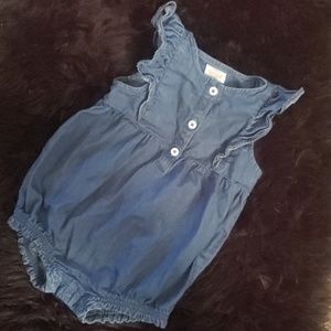 Baby Girl Denim onesie